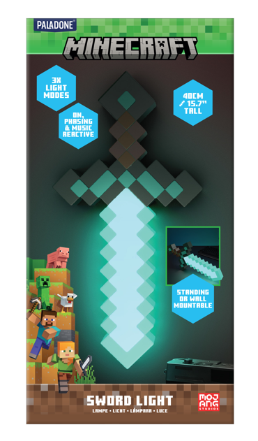 Lampe Minecraft Épée en Diamant – 40 cm
