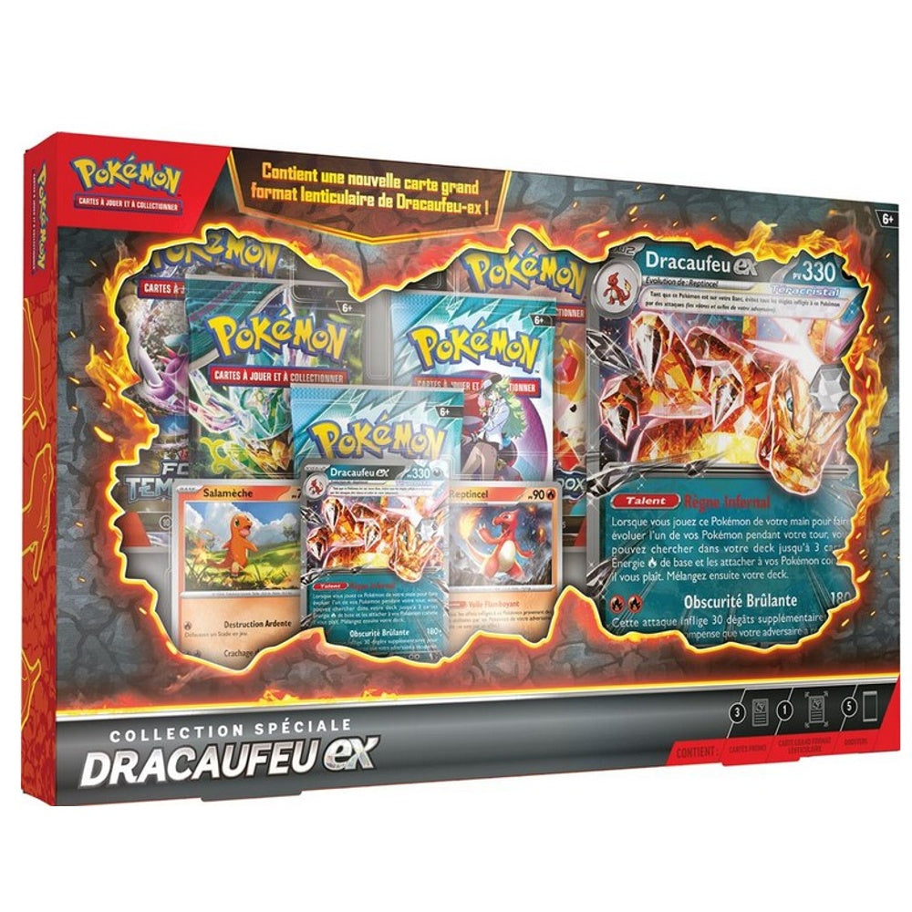 Pokémon – Coffret Collection Spéciale Dracaufeu-ex (FR) – 5 Boosters