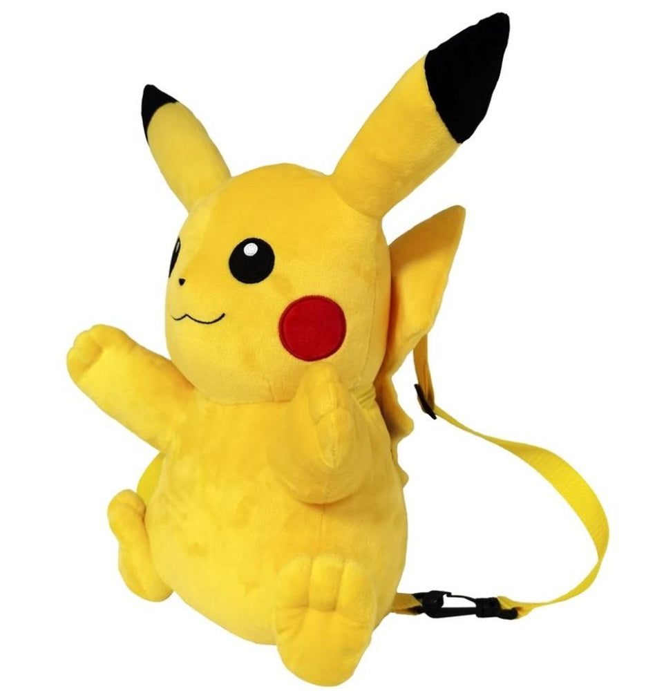 Pokémon – Sac à Dos Peluche Pikachu Compact, Doux et Adorable