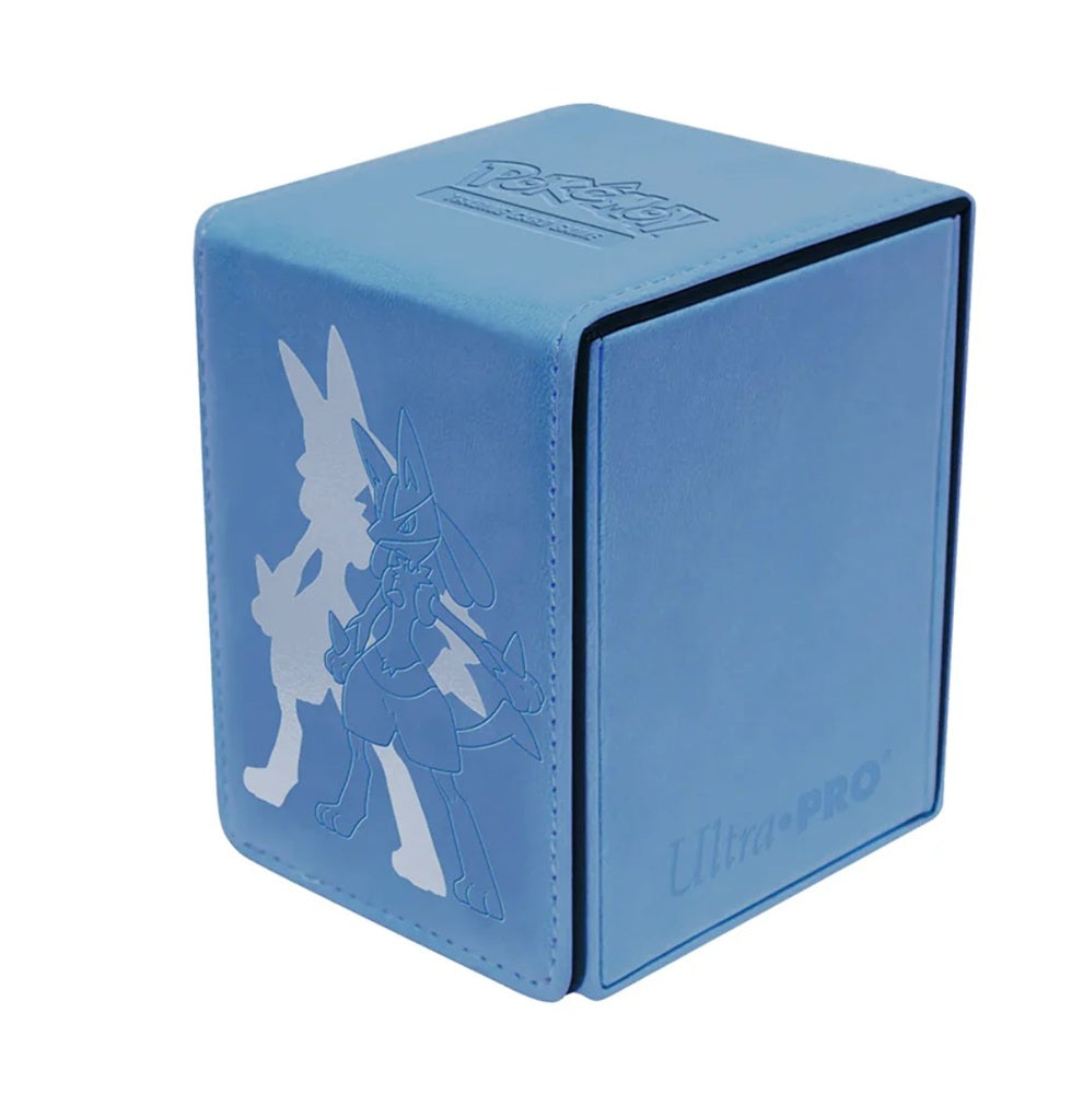 Pokémon Deck Box Elite Series Alcove Flip – Lucario Ultra PRO Boîte à Cartes Premium