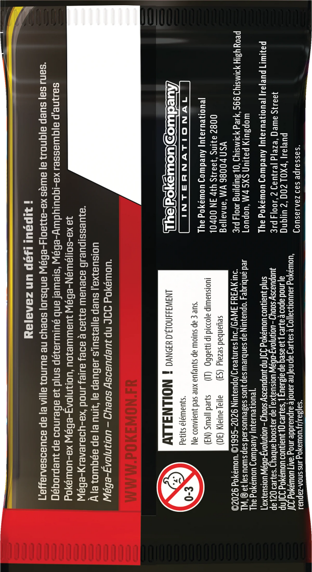 Pokémon ME04 Chaos Ascendant - pack de 6 Boosters