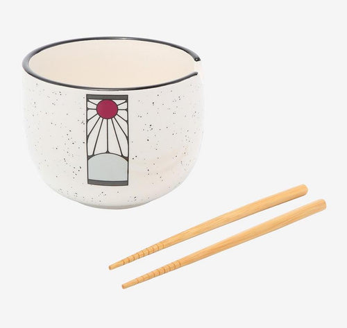 Demon Slayer – Bol à Ramen Logo Hanafuda 470ml avec baguettes | Kimetsu no Yaiba