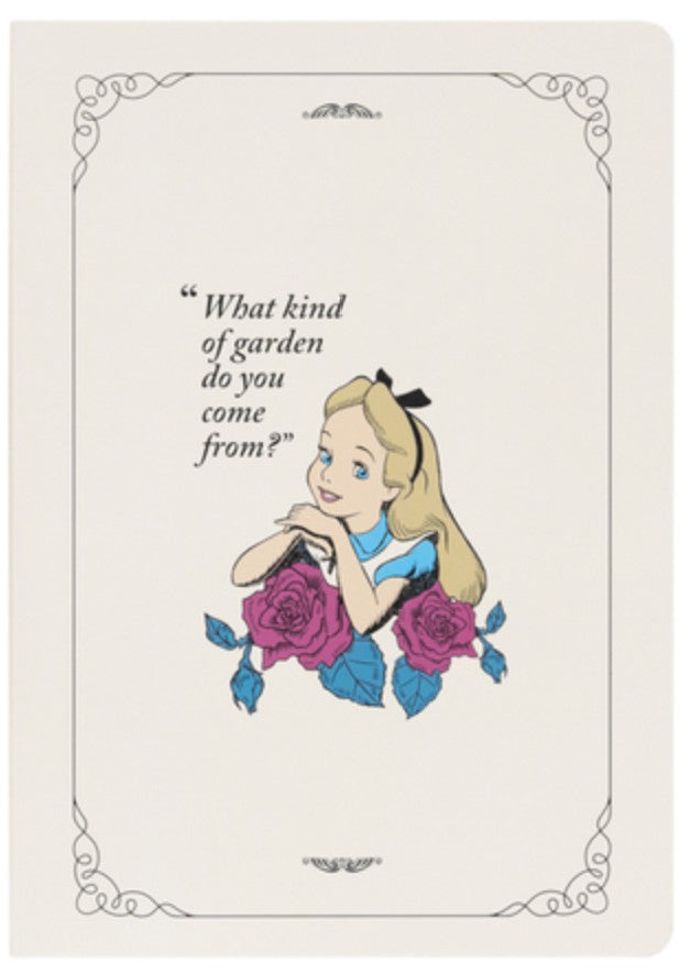 ALICE AU PAYS DES MERVEILLES – Carnet A5 – Alice, Chat de Cheshire, Lapin Blanc