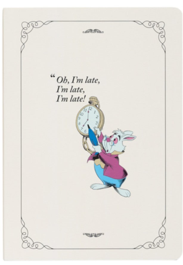 ALICE AU PAYS DES MERVEILLES – Carnet A5 – Alice, Chat de Cheshire, Lapin Blanc
