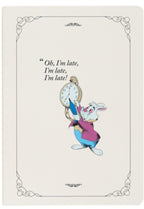 ALICE AU PAYS DES MERVEILLES – Carnet A5 – Alice, Chat de Cheshire, Lapin Blanc