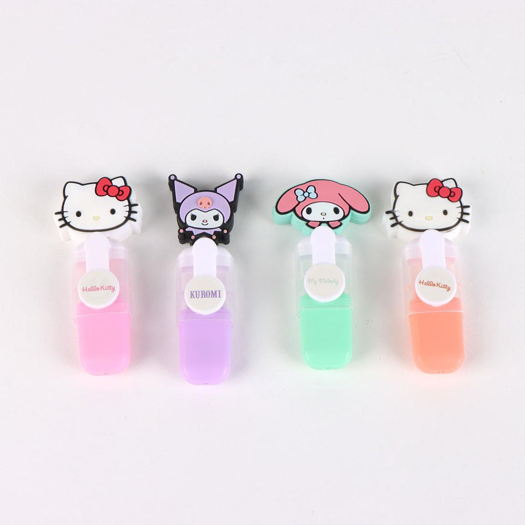 Hello Kitty & Friends – Pack de 4 Mini Surligneurs "Head"