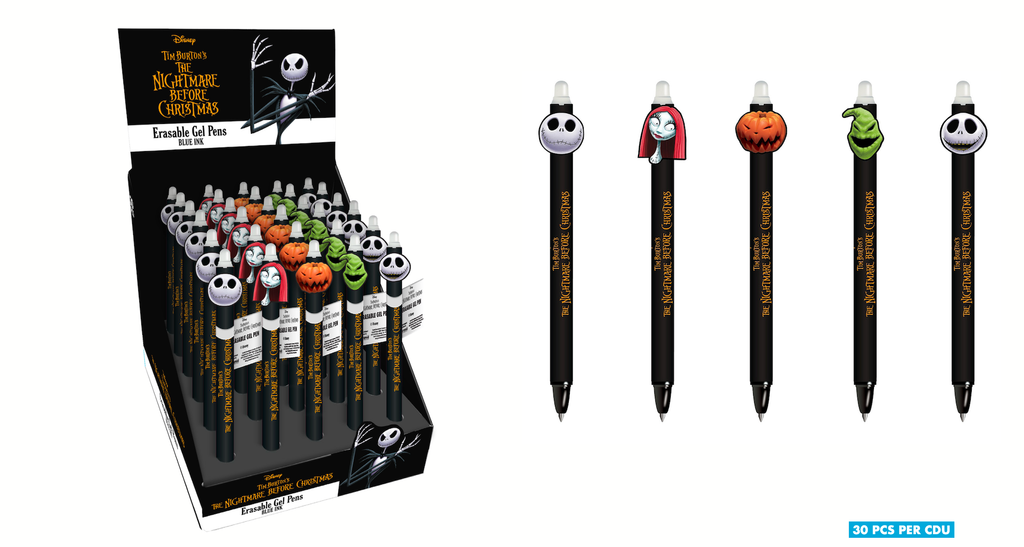 NBX – Stylo à Gel Effaçable – Jack Skellington / Sally / Citrouille / Oogie Boogie / Jack Skellington (souriant)
