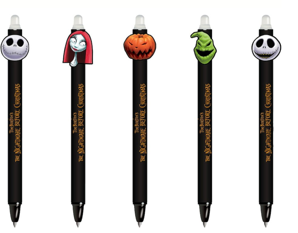 NBX – Stylo à Gel Effaçable – Jack Skellington / Sally / Citrouille / Oogie Boogie / Jack Skellington (souriant)
