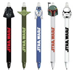 STAR WARS – Stylo à Gel Effaçable – Boba Fett / Dark Vador / R2-D2 / Stormtrooper / Yoda