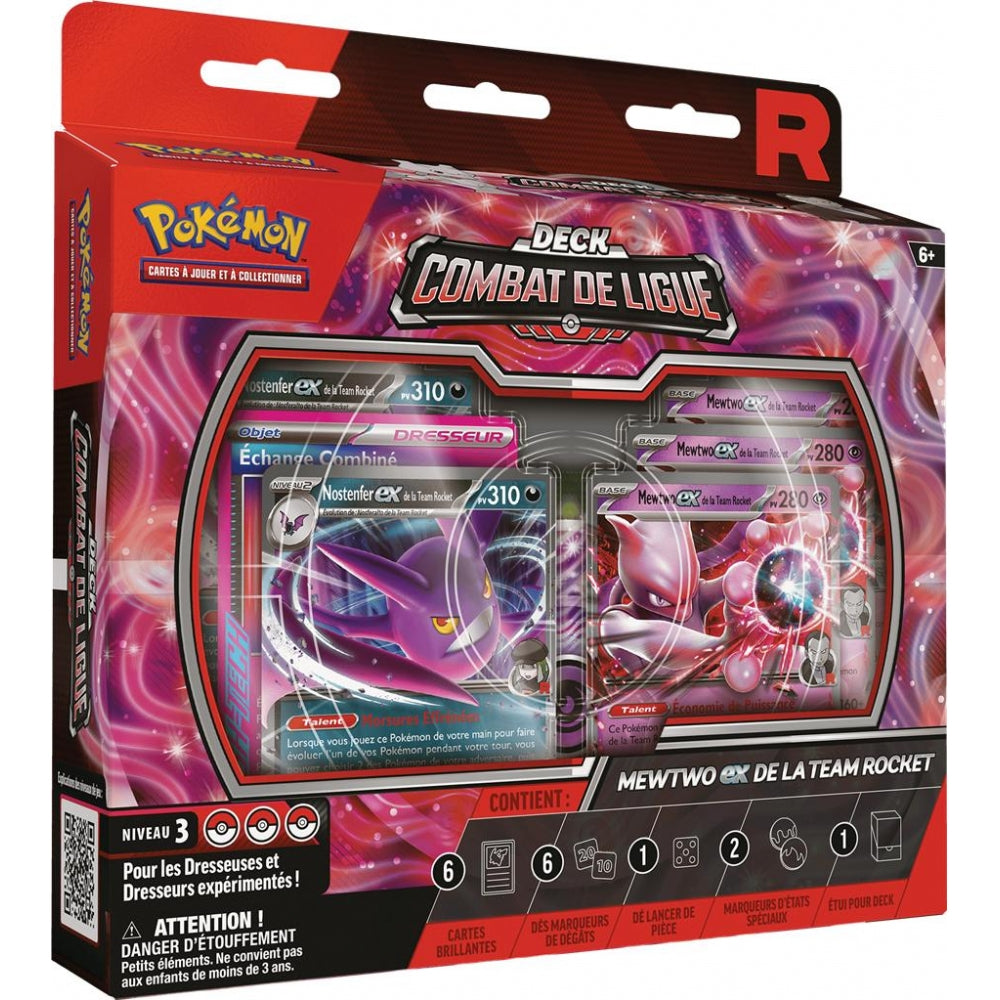Pokemon Deck Combat de Ligue : Mewtwo EX de la Team Rocket