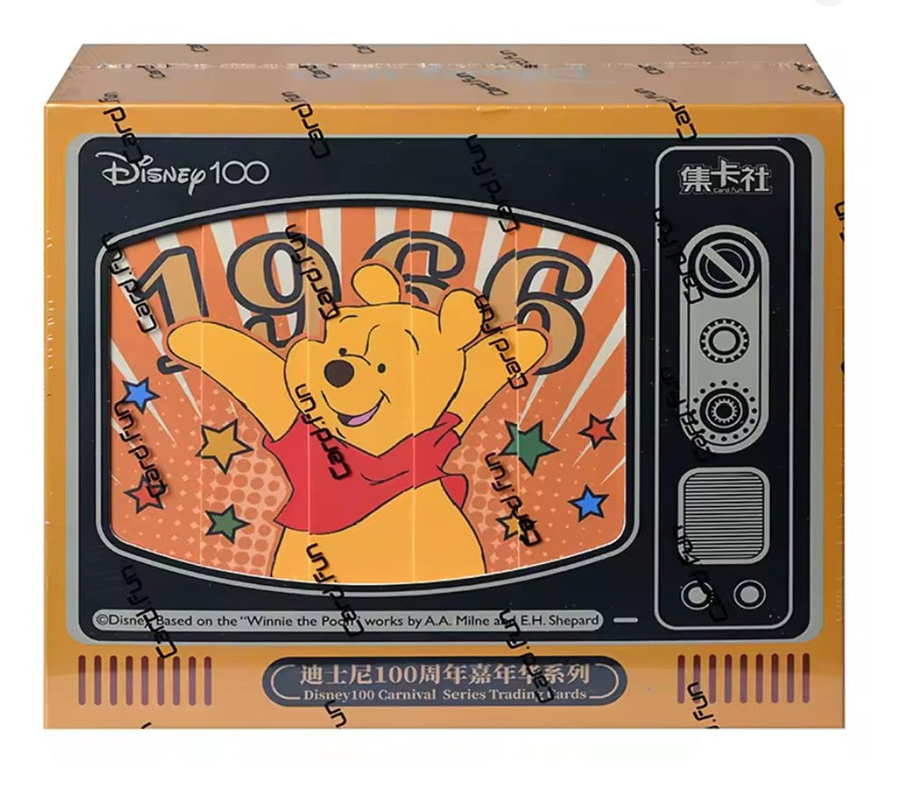Disney Cardfun D100 Carnival Deluxe Edition – Boîte Deluxe 10 Boosters (4 cartes)  Cartes à Collectionner Disney 100