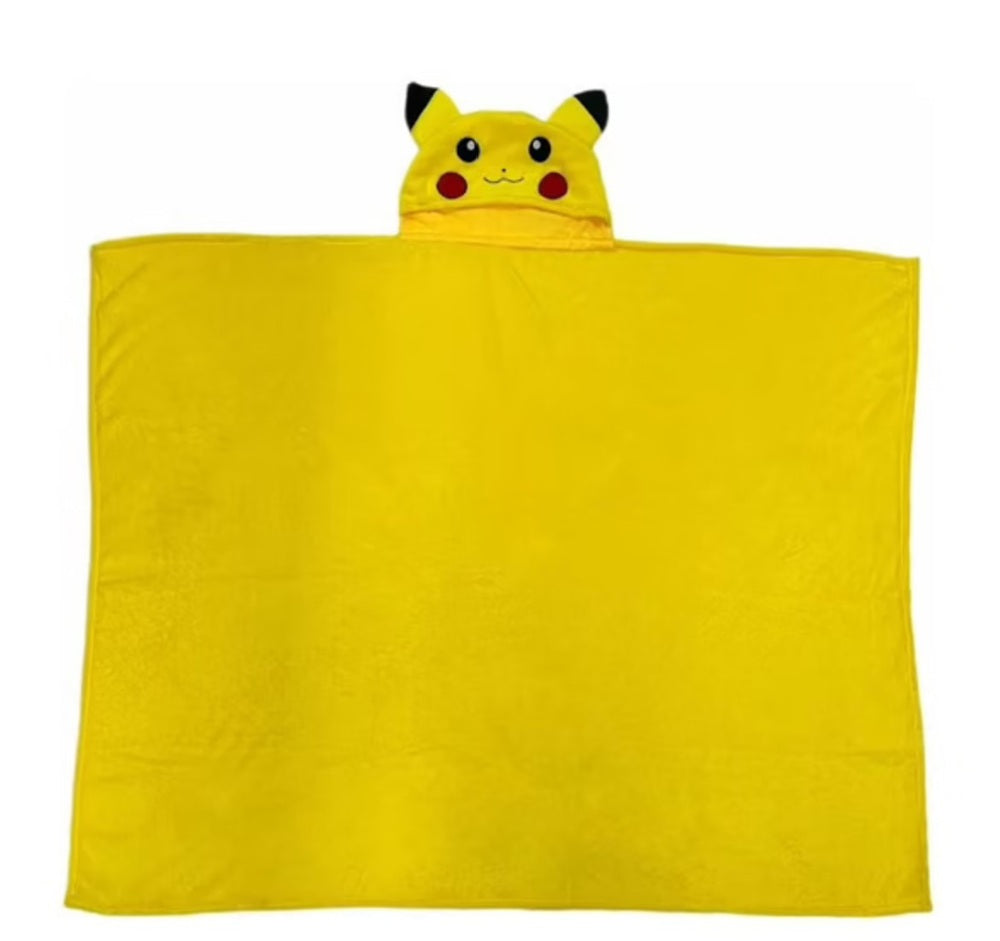 POKÉMON – Plaid à Capuche Pikachu