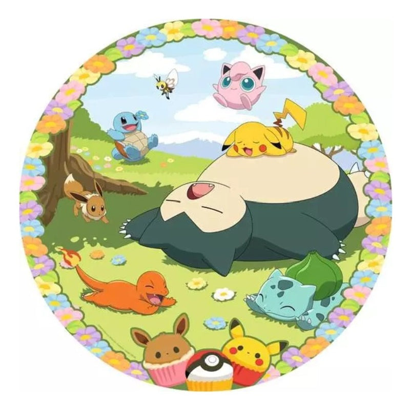 RAVENSBURGER Pokémon en Fleurs Puzzle Rond
