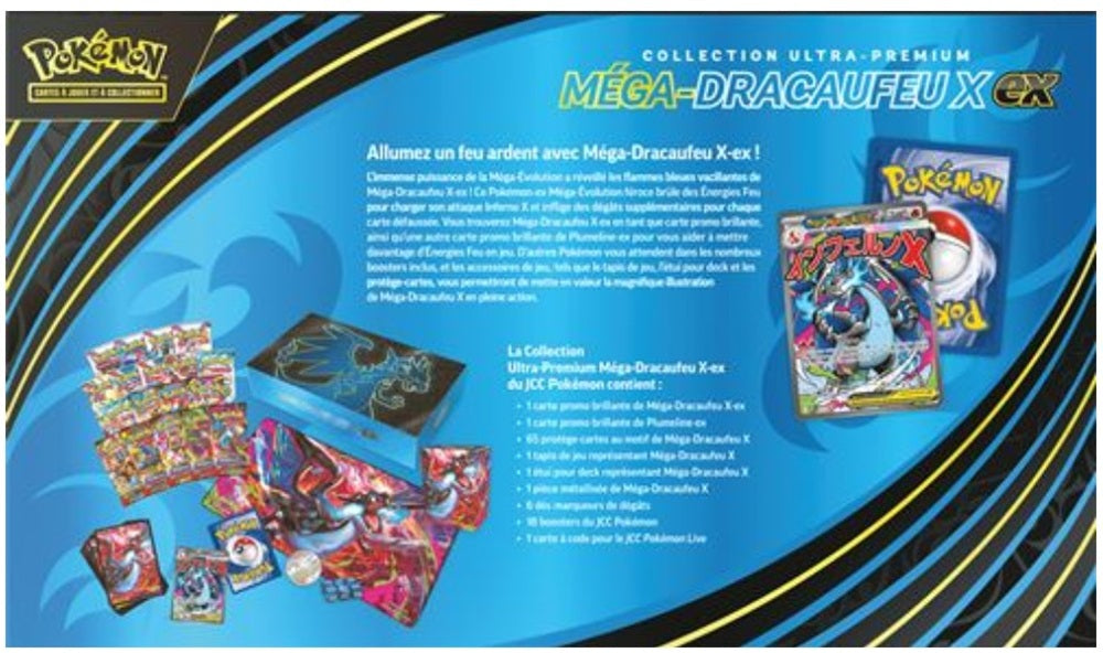 Coffret Mega Dracaufeu X EX Pokemon 