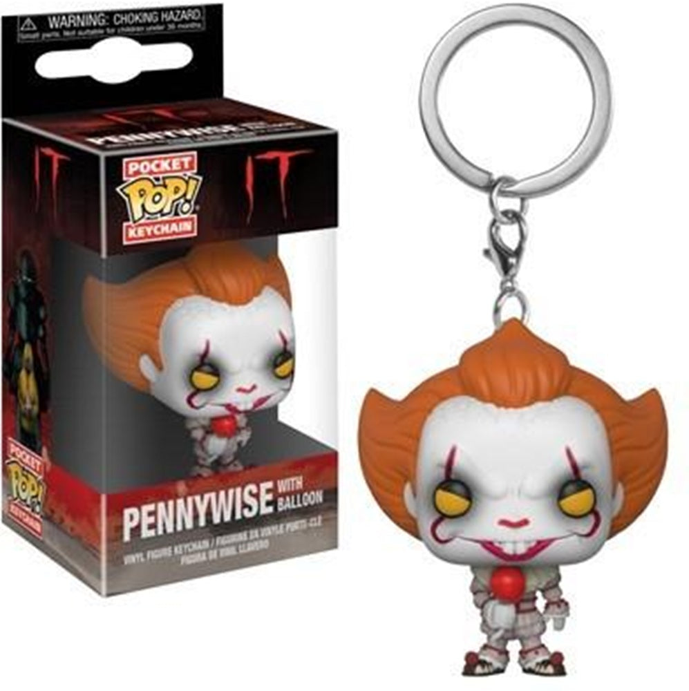 CA (It) – Porte-clés Funko Pocket Pop Pennywise avec Ballon Rouge