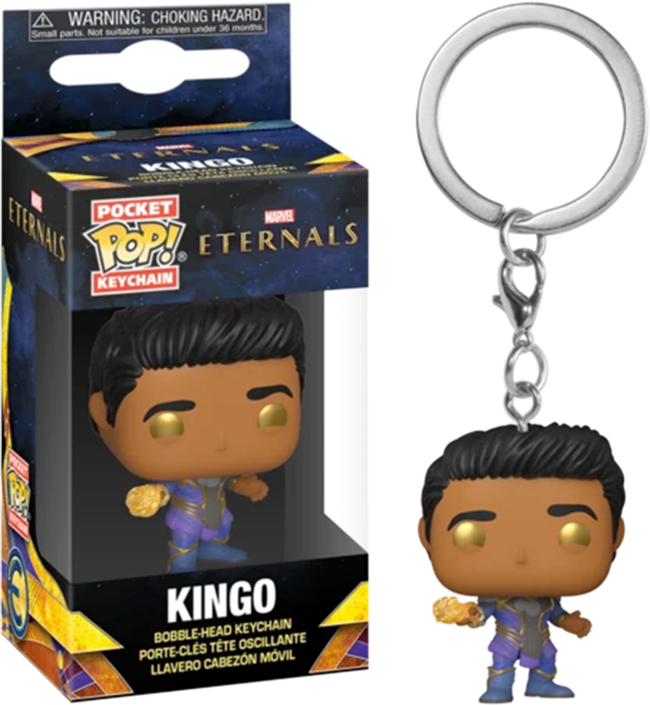 MARVEL ETERNALS – Porte-clés Funko Pocket Pop Kingo & Ikaris