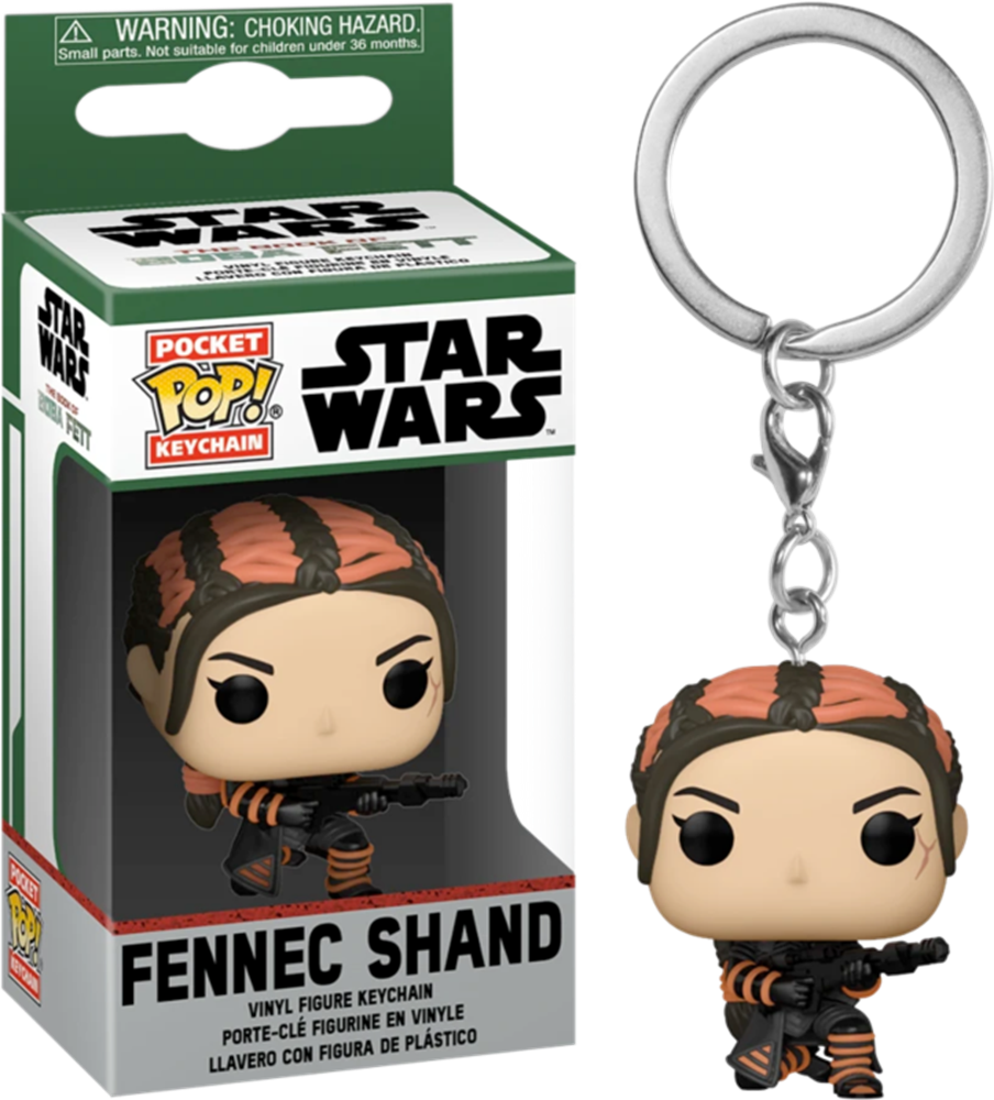 STAR WARS – Porte-clés Funko Pocket Pop Collection (Ahsoka, Obi-Wan, Boba Fett) Édition Disney+