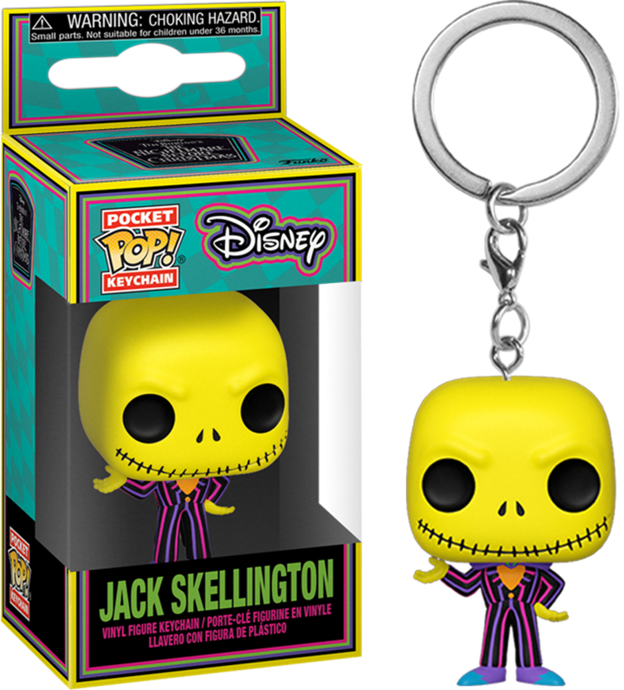 L’ÉTRANGE NOËL DE MR. JACK 30th – Porte-clés Funko Pocket Pop Collection (Jack & Sally)