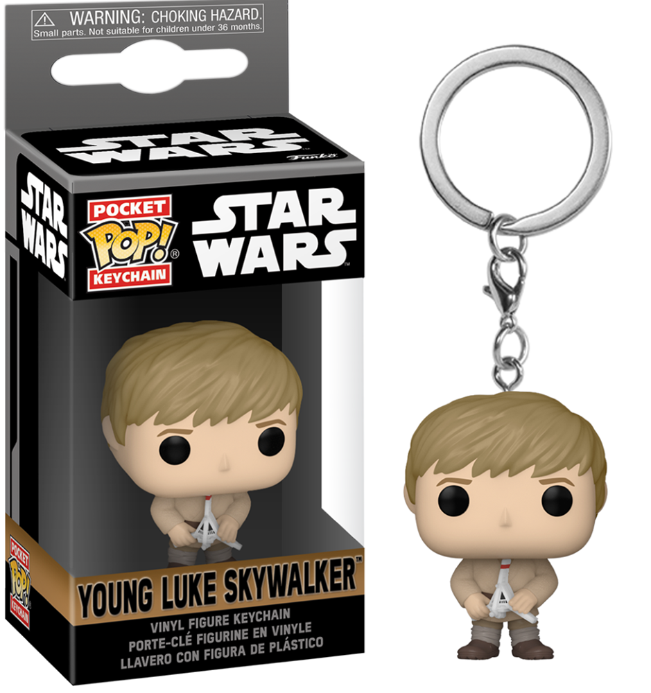 STAR WARS – Porte-clés Funko Pocket Pop Collection (Ahsoka, Obi-Wan, Boba Fett) Édition Disney+