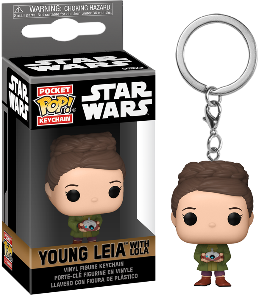 STAR WARS – Porte-clés Funko Pocket Pop Collection (Ahsoka, Obi-Wan, Boba Fett) Édition Disney+