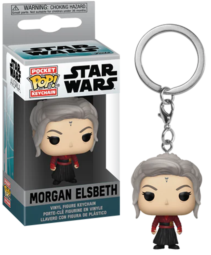 STAR WARS – Porte-clés Funko Pocket Pop Collection (Ahsoka, Obi-Wan, Boba Fett) Édition Disney+