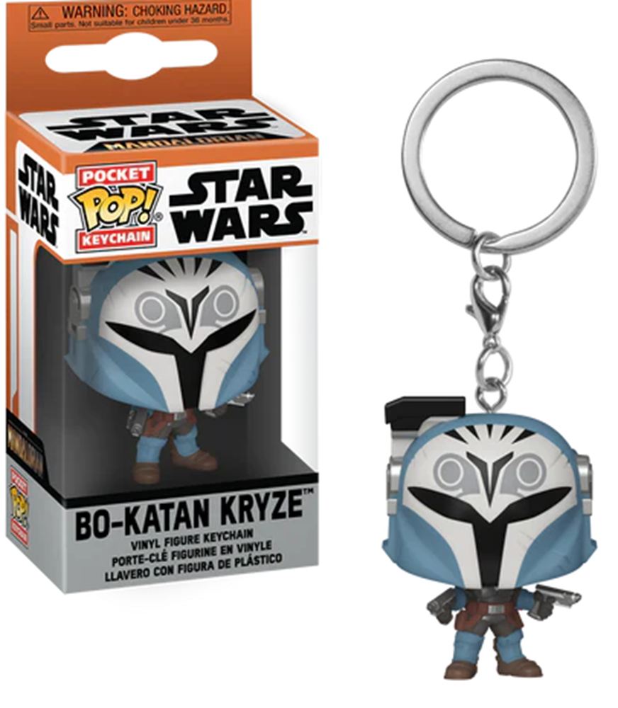 STAR WARS – Porte-clés Funko Pocket Pop Collection (Ahsoka, Obi-Wan, Boba Fett) Édition Disney+
