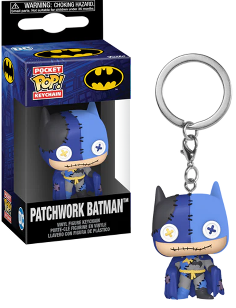 DC PATCHWORK – Porte-clés Funko Pocket Pop Joker & Batman