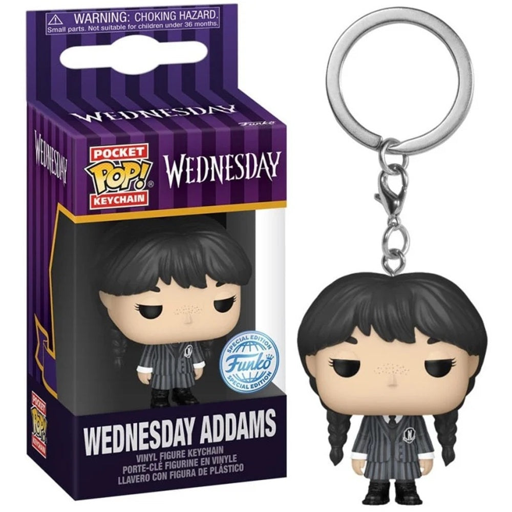 MERCREDI – Porte-clés Funko Pocket Pop Mercredi Addams
