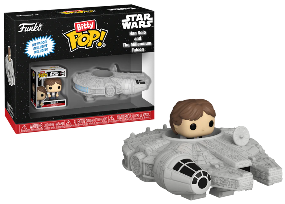 Star Wars – Bitty Pop Ride – Han Solo avec Faucon Millenium