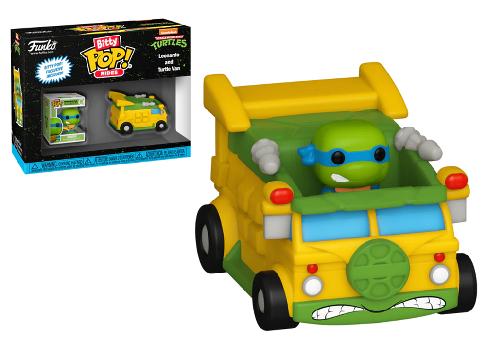 Tortues Ninja – Bitty Pop Ride – Leonardo avec Turtle Van