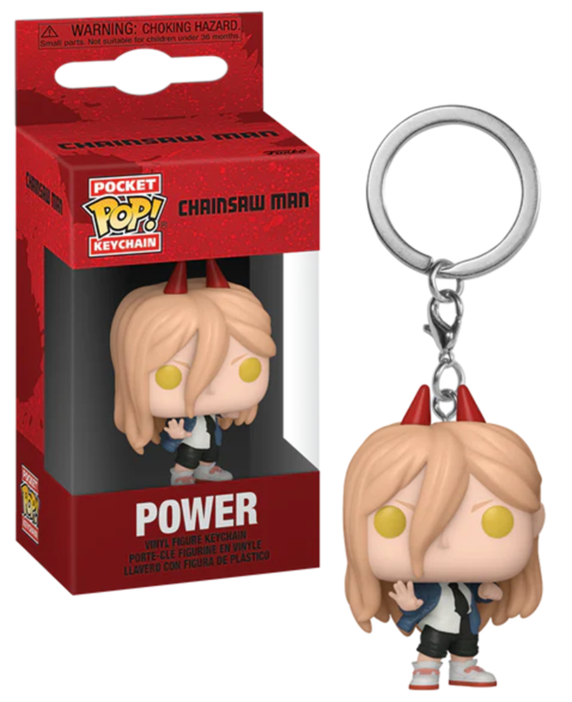 CHAINSAW MAN – Pocket Pop Keychains  (Pochita, Denji, Power & Aki)