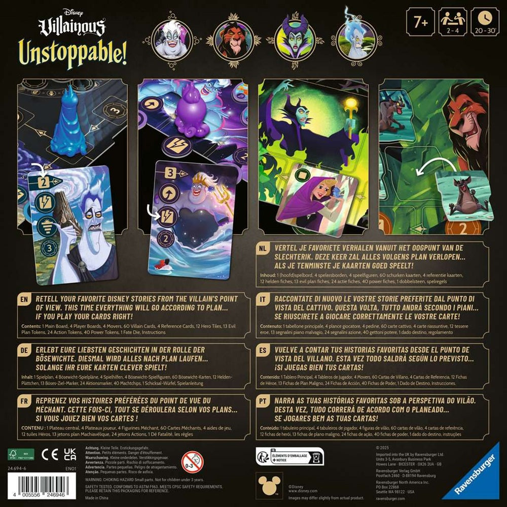 DISNEY VILLAINOUS – Unstoppable – Jeu de Plateau