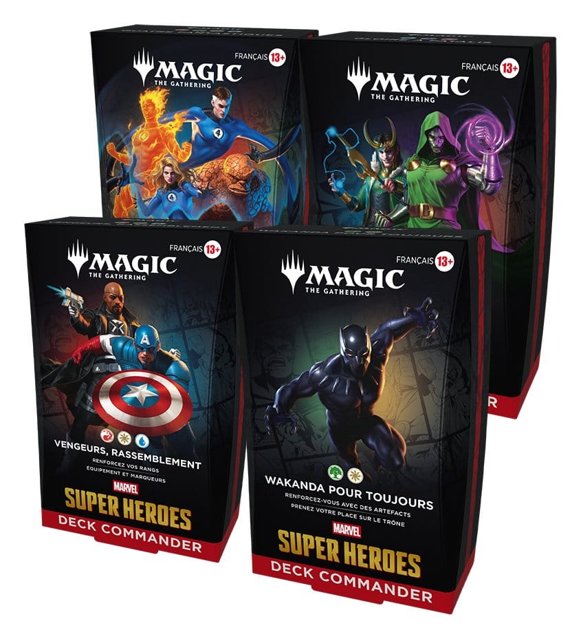 Magic the Gathering Marvel Super Heroes Commander Decks Carton FRANCAIS