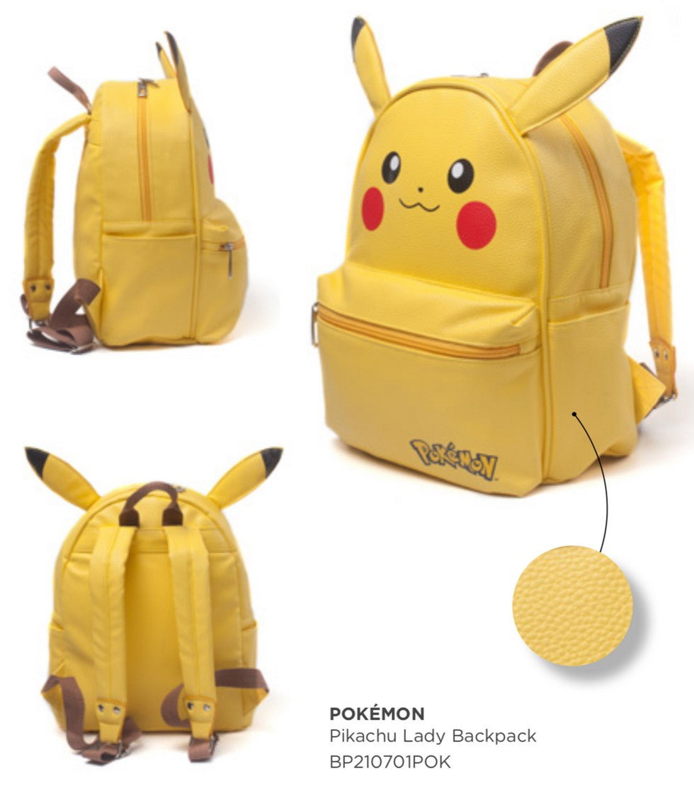 Mini Sac à Dos Pokémon Pikachu 3D Modèle Heady Officiel