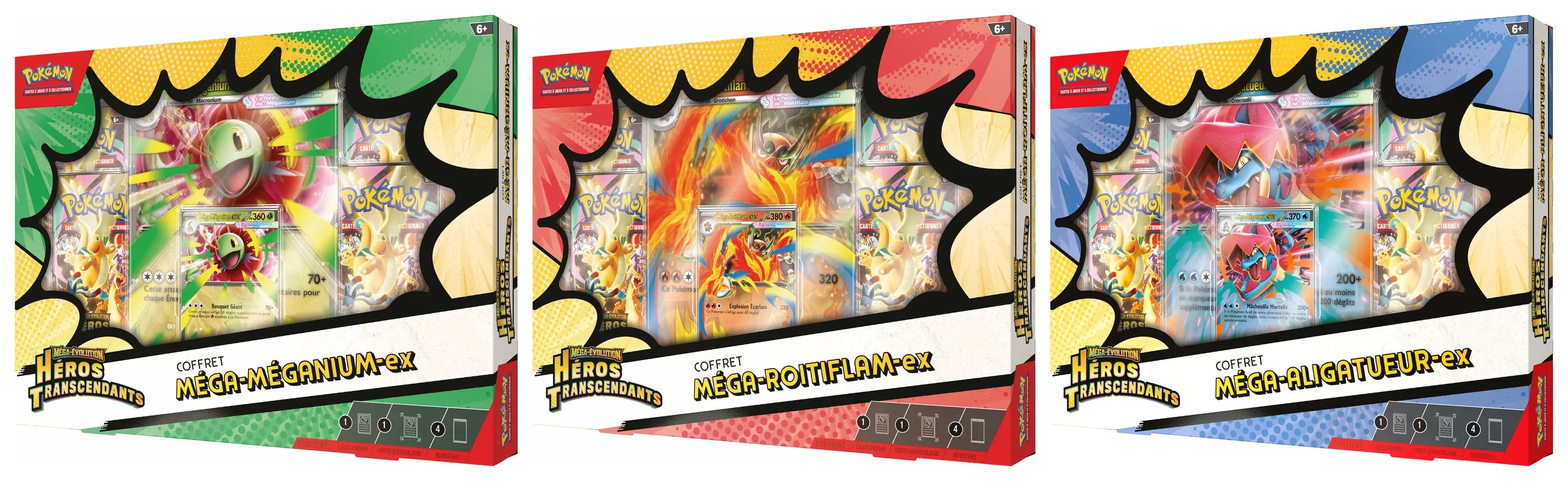 Pokémon JCC : Coffret ex Méga-Évolution - ME2.5 Héros Transcendants (1x coffret aléatoire) - FR