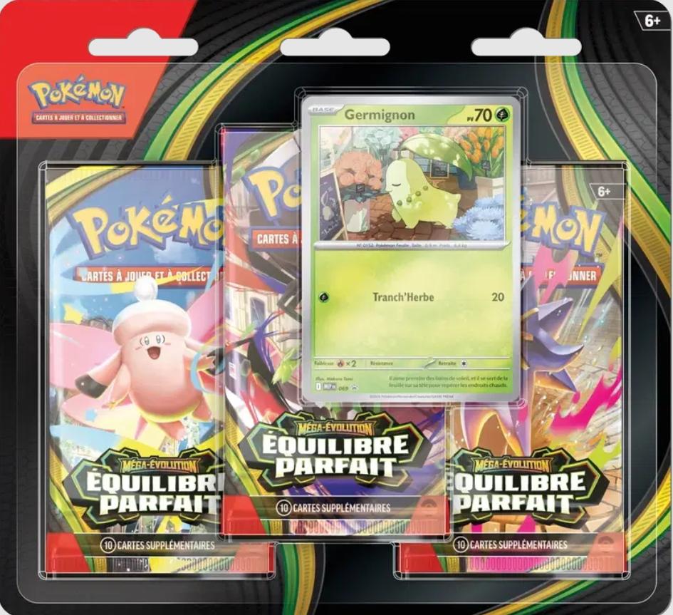 Tripack me03 + Coffret – Pokémon – Premiers Partenaires – Collection Illustration – Série 2 – 30 Ans – FR