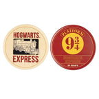 HARRY POTTER – Set de 2 Sous-Verres Poudlard ou Plateforme 9¾