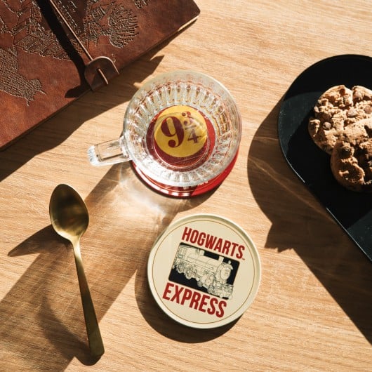 HARRY POTTER – Set de 2 Sous-Verres Poudlard ou Plateforme 9¾