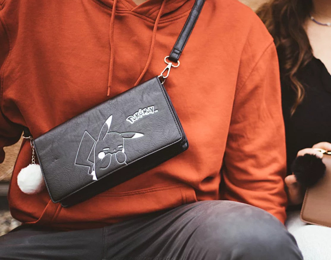 Sac Baguette Pokémon Pikachu Noir