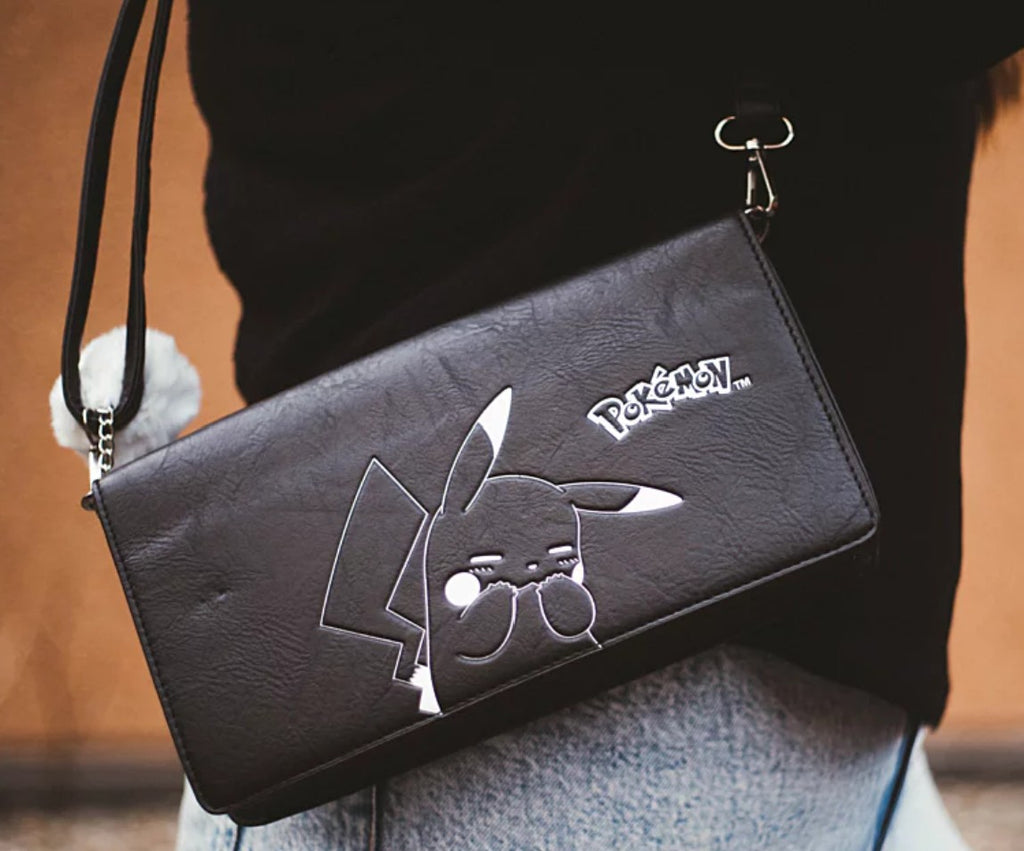 Sac Baguette Pokémon Pikachu Noir