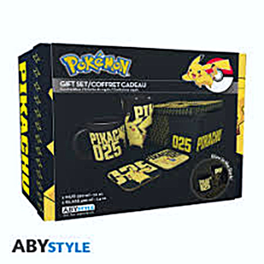 POKÉMON Coffret Mug, Verre à Pinte & 2 Sous-verres Exclusifs