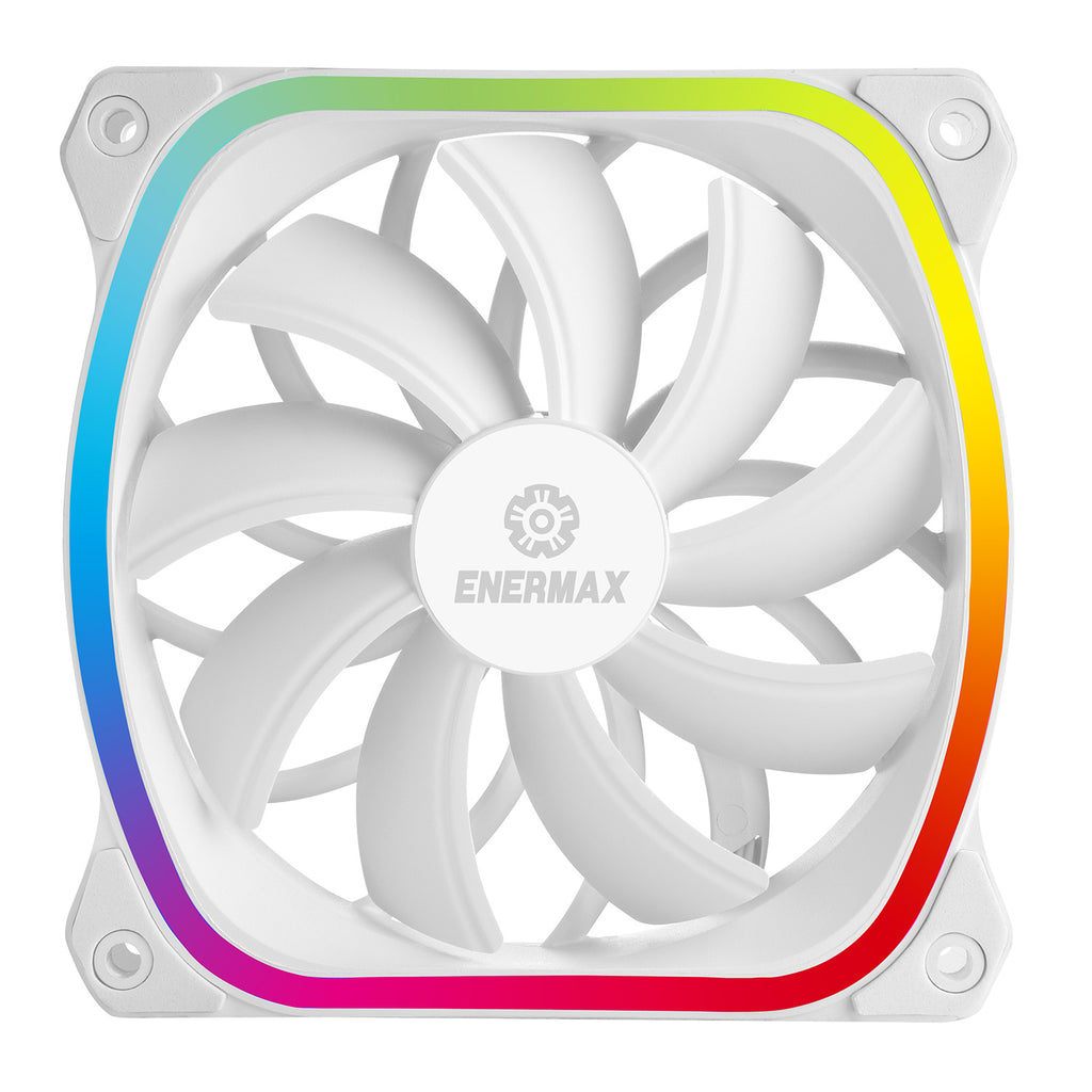 SquA RGB White 120mm ARGB PWM PC Case Fan
