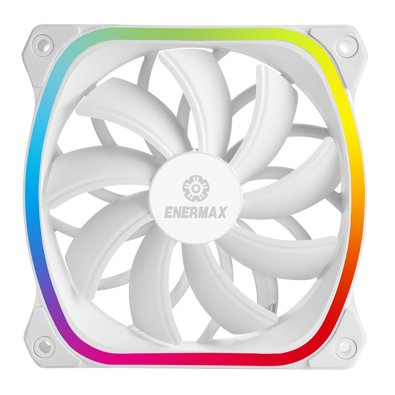 SquA RGB White 120mm ARGB PWM PC Case Fan