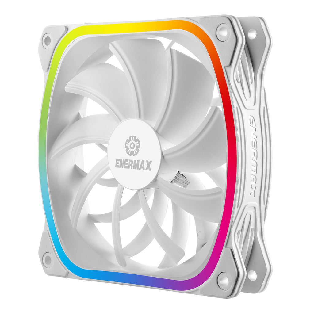 SquA RGB White 120mm ARGB PWM PC Case Fan