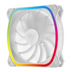 SquA RGB White 120mm ARGB PWM PC Case Fan