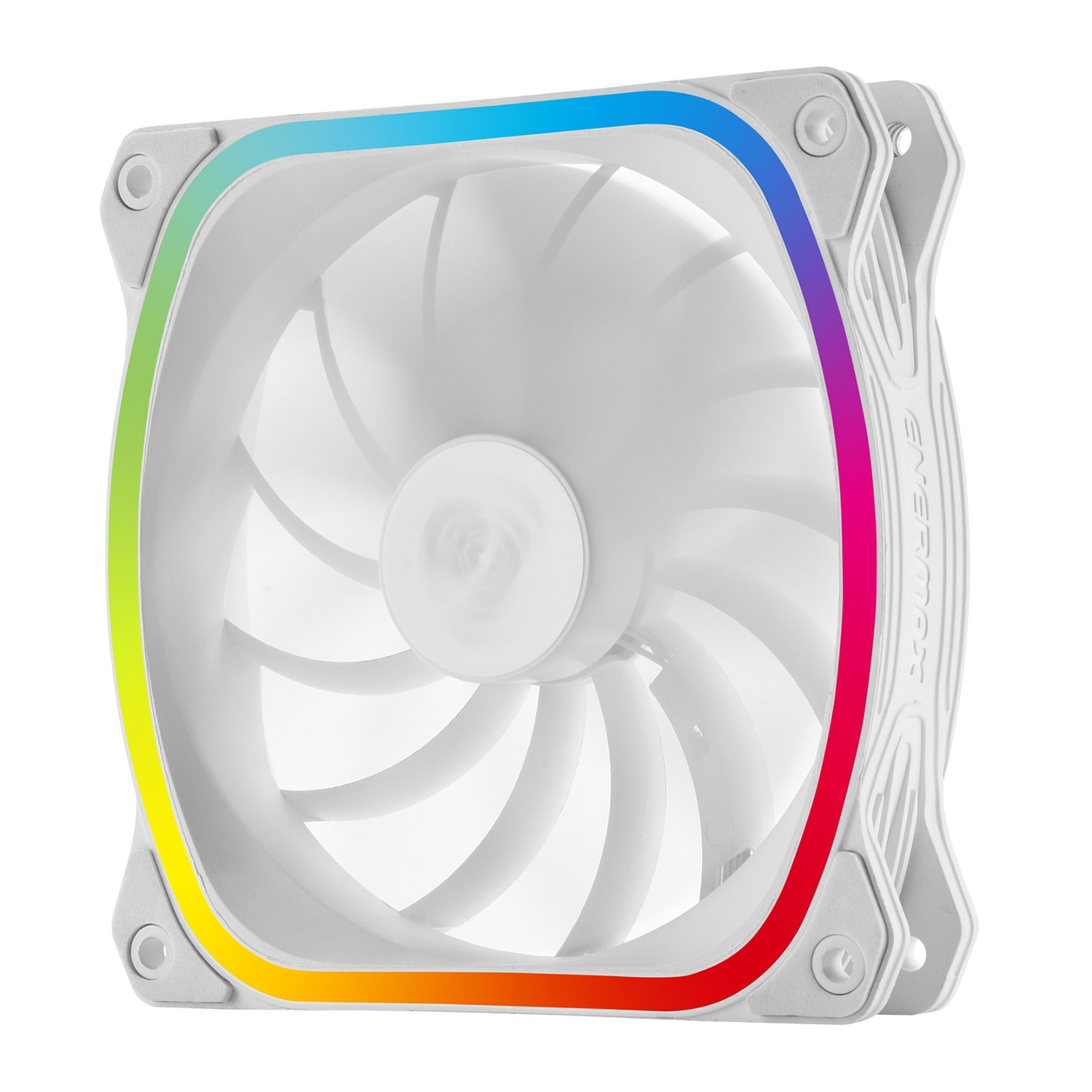 SquA RGB White 120mm ARGB PWM PC Case Fan