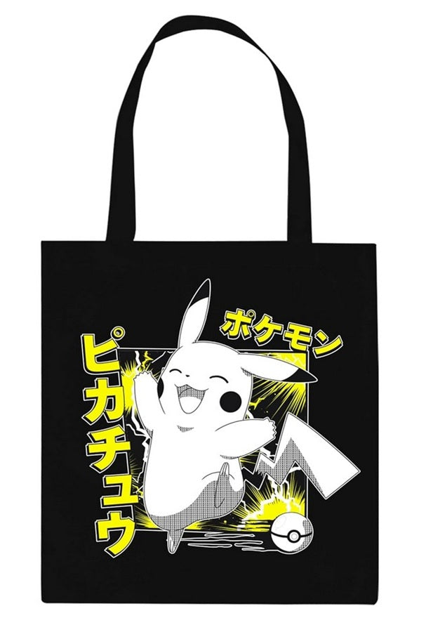 Tote Bag Pokémon Pikachu Noir