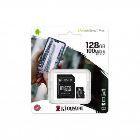 Carte Mémoire Kingston Canvas Select Plus 128 Go - Micro SDHC