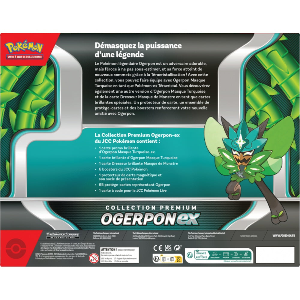 Pokémon – Coffret Premium Ogerpon-ex (FR) – 6 Boosters + Accessoires