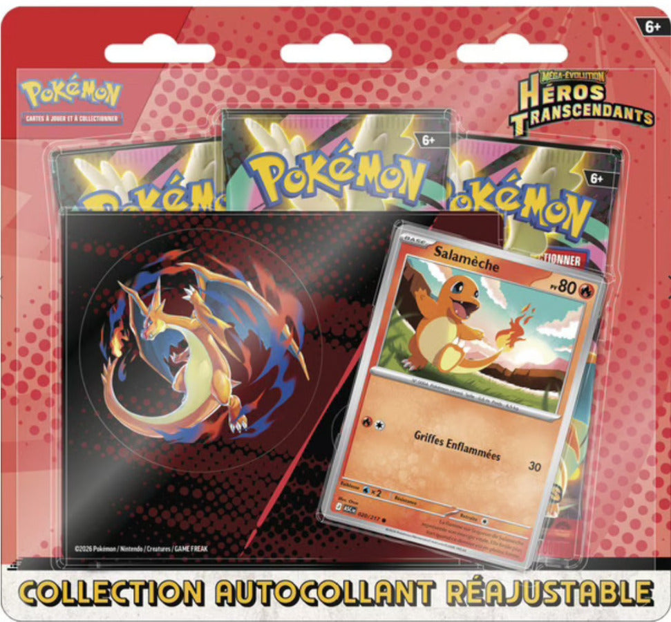 Collection Autocollants Réajustables Pokémon Héros Transcendants ME02.5